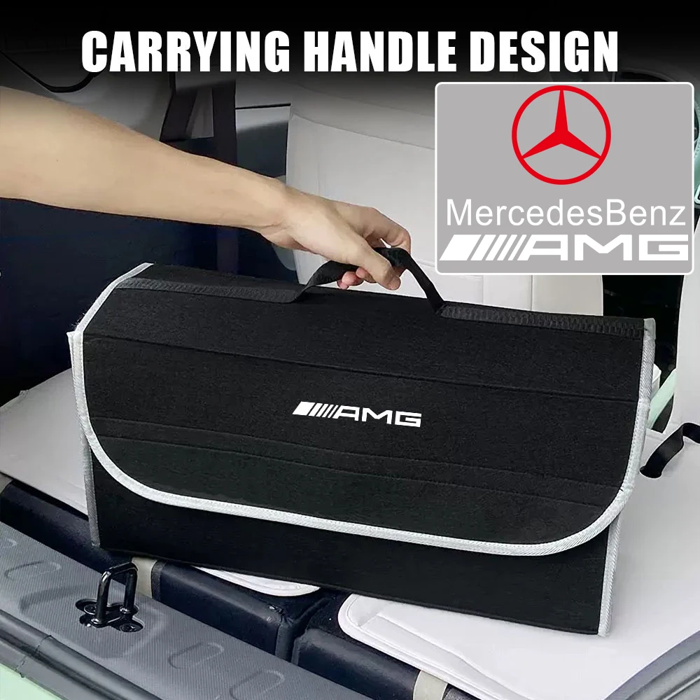 Автомобильный складной ящик для хранения в багажнике органайзер мелочей укладка