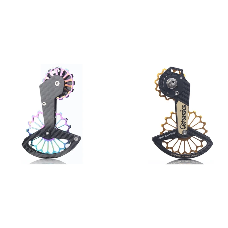 

RACEWORK 18T Road Bike Rear Derailleur Carbon Fiber Ceramic Bearing Pulley Guide Wheel For SHIMANO R8000/8050/9100