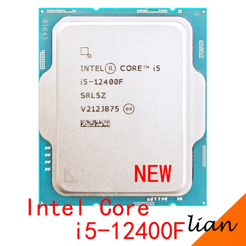 Intel Core i5-12400F, nuevo procesador de CPU i5 12400F 2,5 GHz 6 núcleos 12 hilos 10NM L3 = 18M 65W LGA 1700