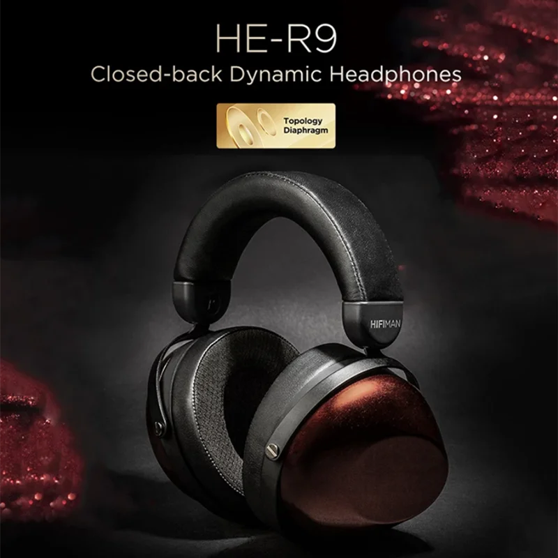 

HIFIMAN HE-R9 Dynamic Closed-Back Over-Ear Headphones with Topology Diaphragm, Best-sounding Dynamic Drivers