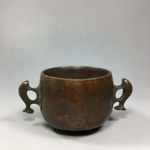 85 мм сбор китайских бронзовых курильниц Unitas/две рыбы маленькая курильница