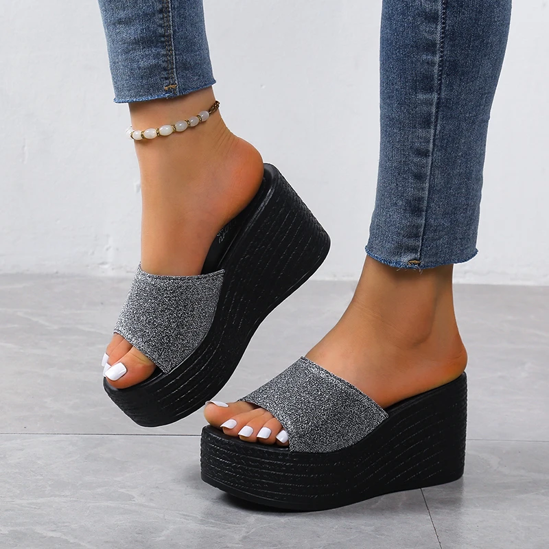 Women Sandals Summer New Women Slippers Wedges Platform Outdoors Beach Shoes Ladies Slides Pumps Thick Flip Flops Shoes Mujer