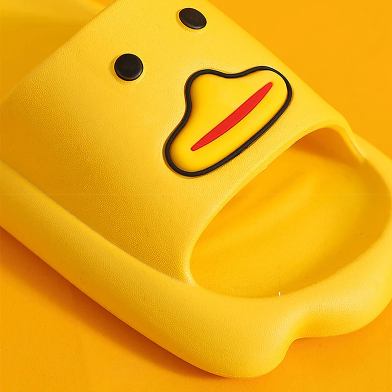 Creative Cartoon Duck Pattern Slipper Summer Bathroom Sandals With Thick Sole For Women And Men Home Indoor Anti-slip Shoes