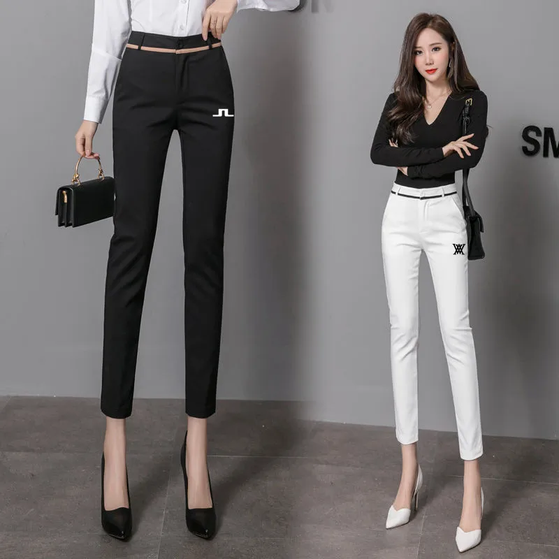 

Women Golf Clothing Women's golf wear Spring/Summer Sports Quick Dry Golf Trousers Waist Elastic Golf Wear Golf cropped Pants