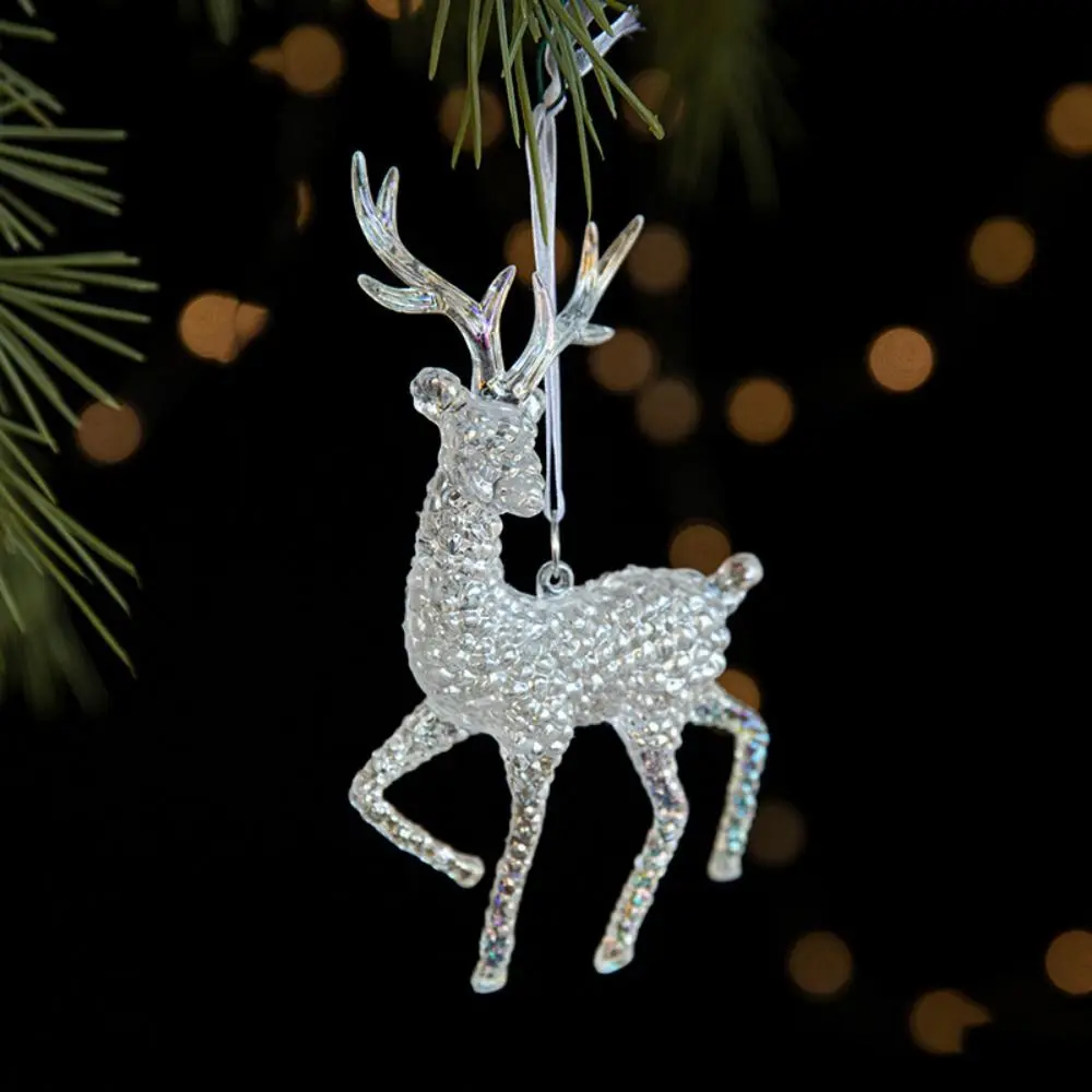 Лось/корона/конфеты/крыло Рождественская елка акриловая подвеска Красочная