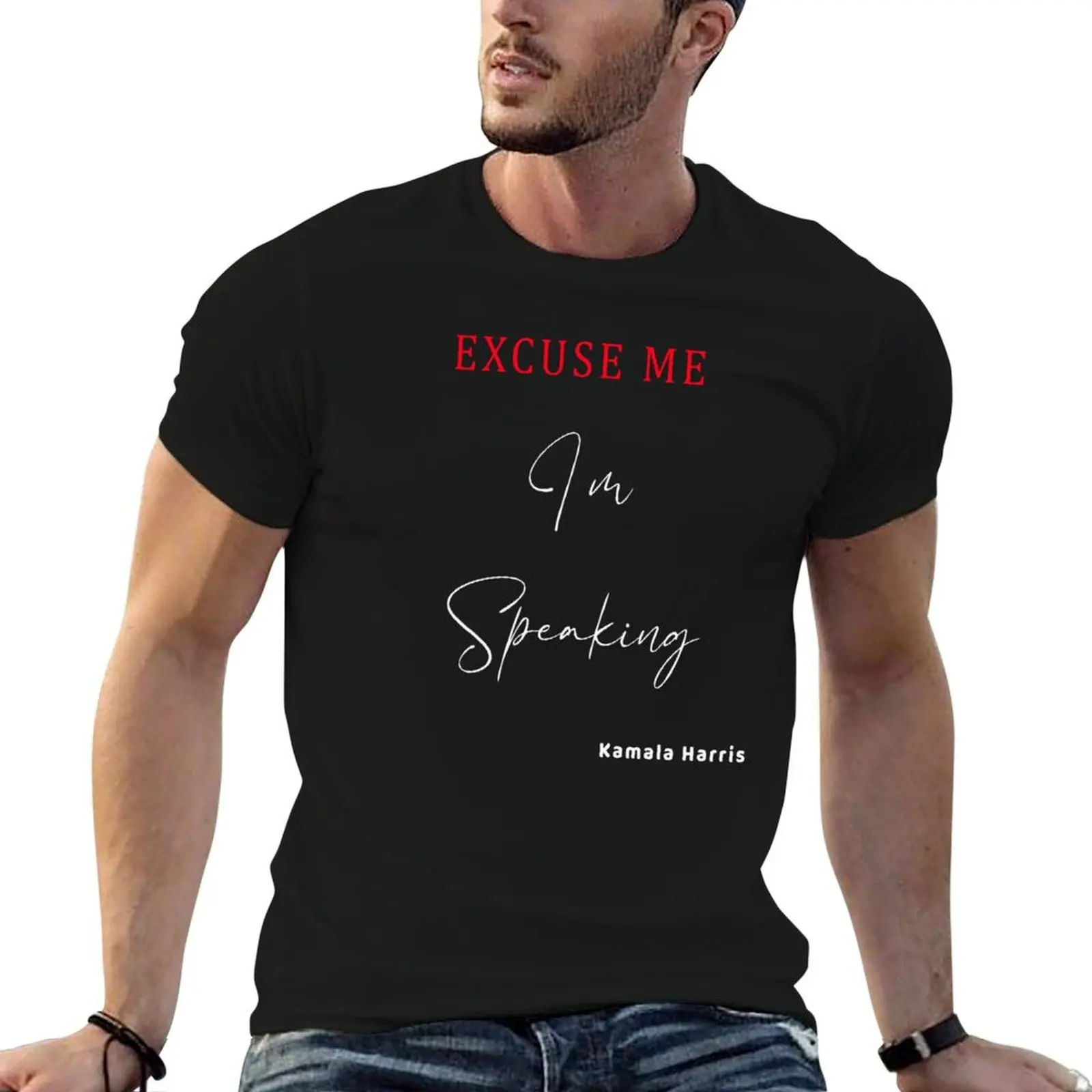 Excuse me I'm Speaking Подарки для мужчин и женщин Funny I am 2020 футболка Kamala Harris