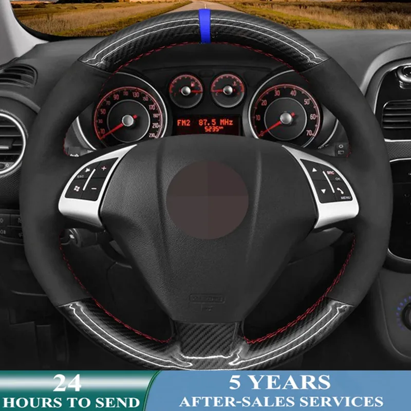 

DIY Car Steering Wheel Cover Suede For Fiat Punto Bravo Linea 2007-2019 Qubo Doblo 2008-2015 Grande Punto Opel Combo 2012-2017