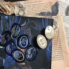 Кошка, Китти, луна, искусство, медведь, растение, воск, печать, головки, штампы, почтовый журнал посылка упаковка, свадьба, искусство, карточка, хобби