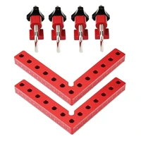 crtol 2 sets of woodworking precision fixtures square l shaped splicing plate positioning fixing clips