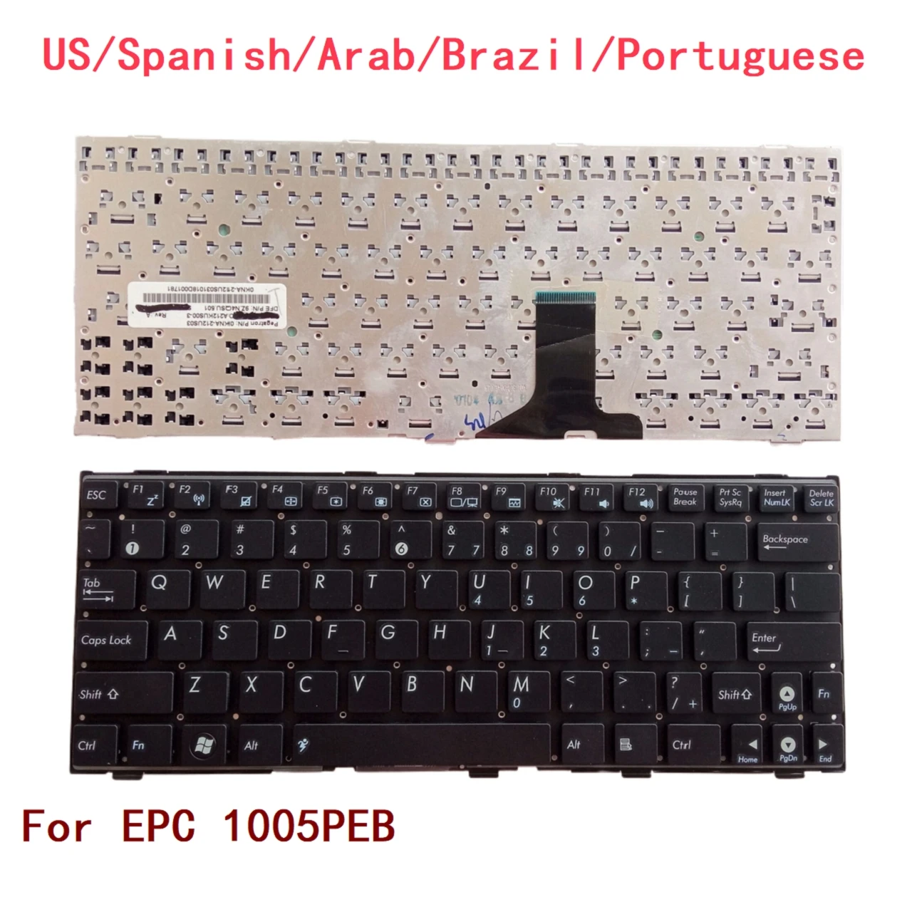 Новая сменная клавиатура для ноутбуков ASUS EPC 1005PEB испанская Арабская Бразильская