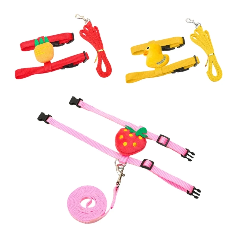 

581C регулируемый поводок с милым кроликом и безопасной пряжкой