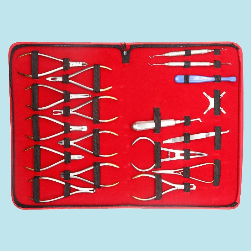

18Pcs Dental Kit Forming Pliers Stainless Steel Instrument Archwire Dentist Orthodontic