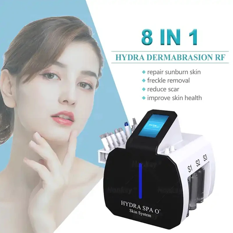 

8 in 1 Multifunctional Ultrasonic Vacuum Spray Galvanic Facial Machine Wrinkle Removal Massager Beauty Skin Care Salon Equipment