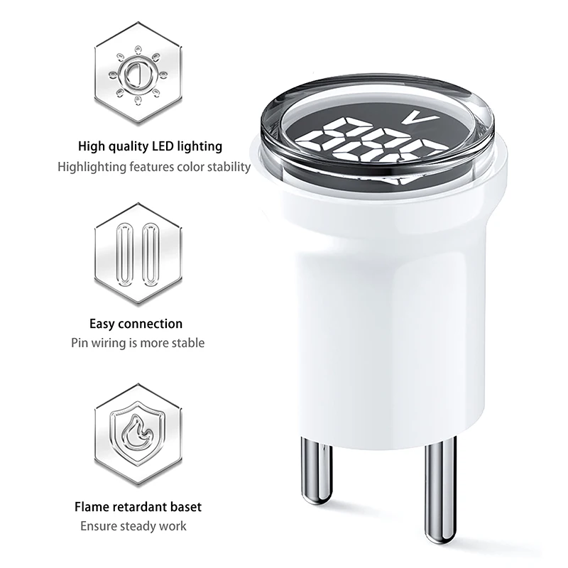 Измеритель напряжения переменного тока 50-500 В штепсельная вилка европейского