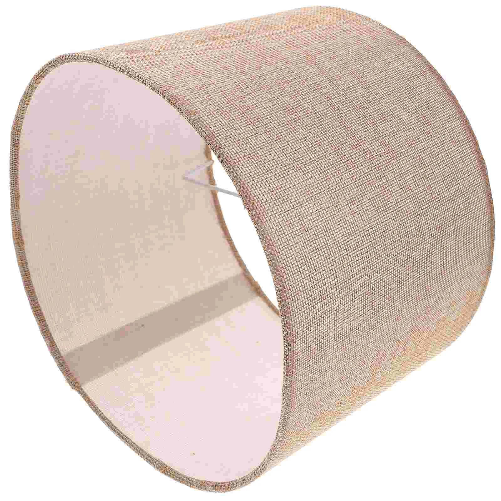 

E27 Fabric Lampshade Light Bulb Bedside Cover Hotel Floor for Table Metal Desk Large