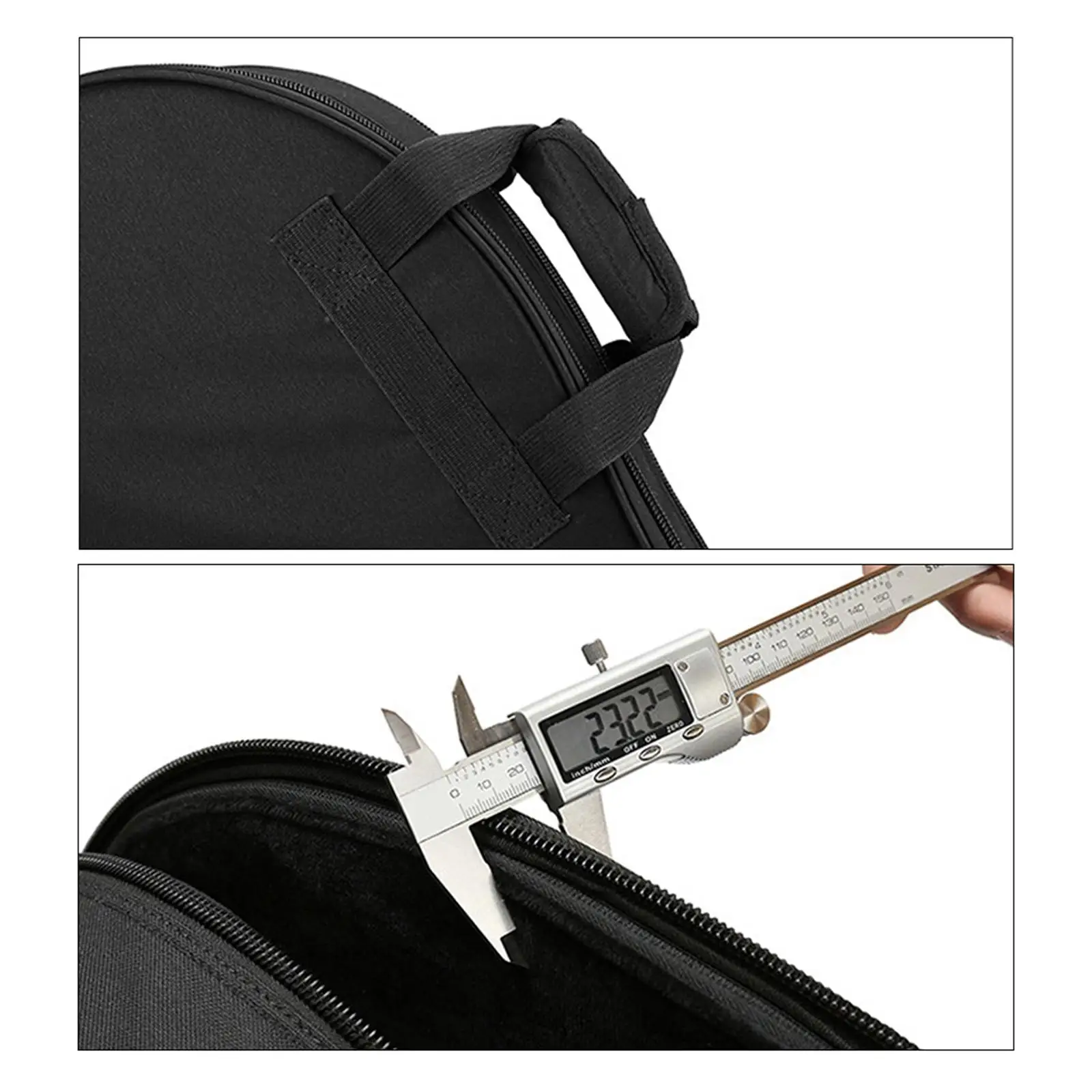 

French Horn Bag with Carry Handles Storage Case Double Shoulder Strap Durable Gift Padded Handle Musical Instrument Bag for Gig