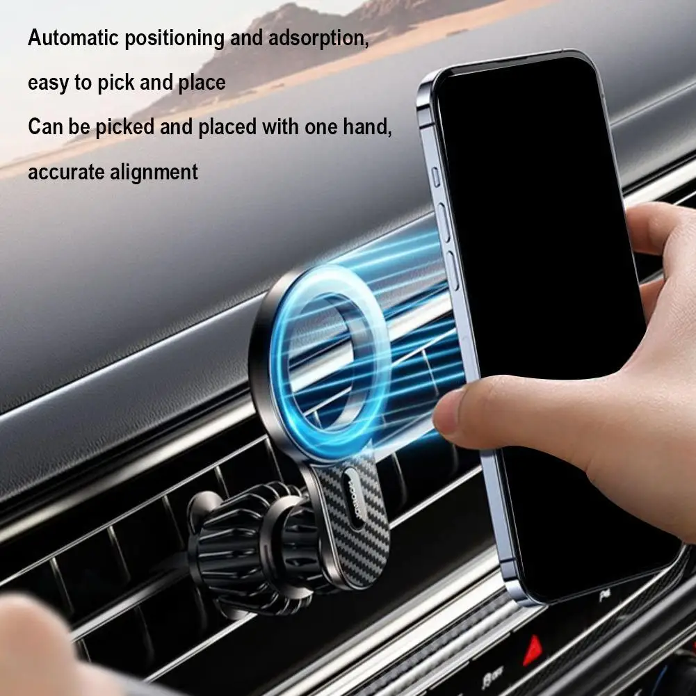 

Joyroom Magnetic Car Phone Holder Universal Strong Car Air Vent Phone Mount Compatible with iPhone Samsung LG Google Pixel, etc