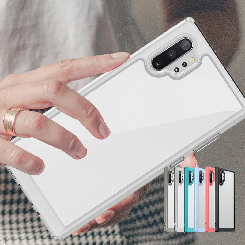 

For Samsung Galaxy Note 10 Plus Case Cover Samsung Note 10 Plus Shockproof Clear Transparent Funda Samsung Note 10 Plus 20 Ultra