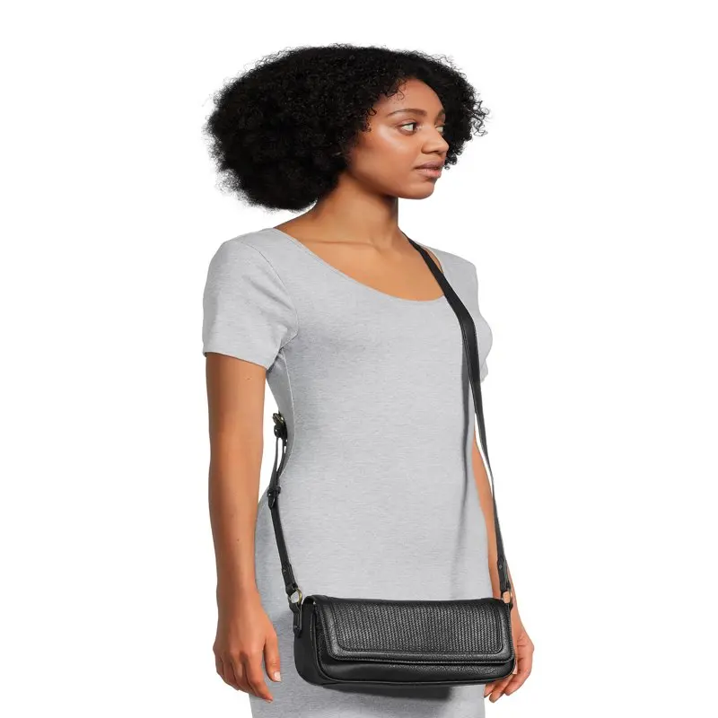 Women's Ludlow Flap Crossbody Bag, Black
