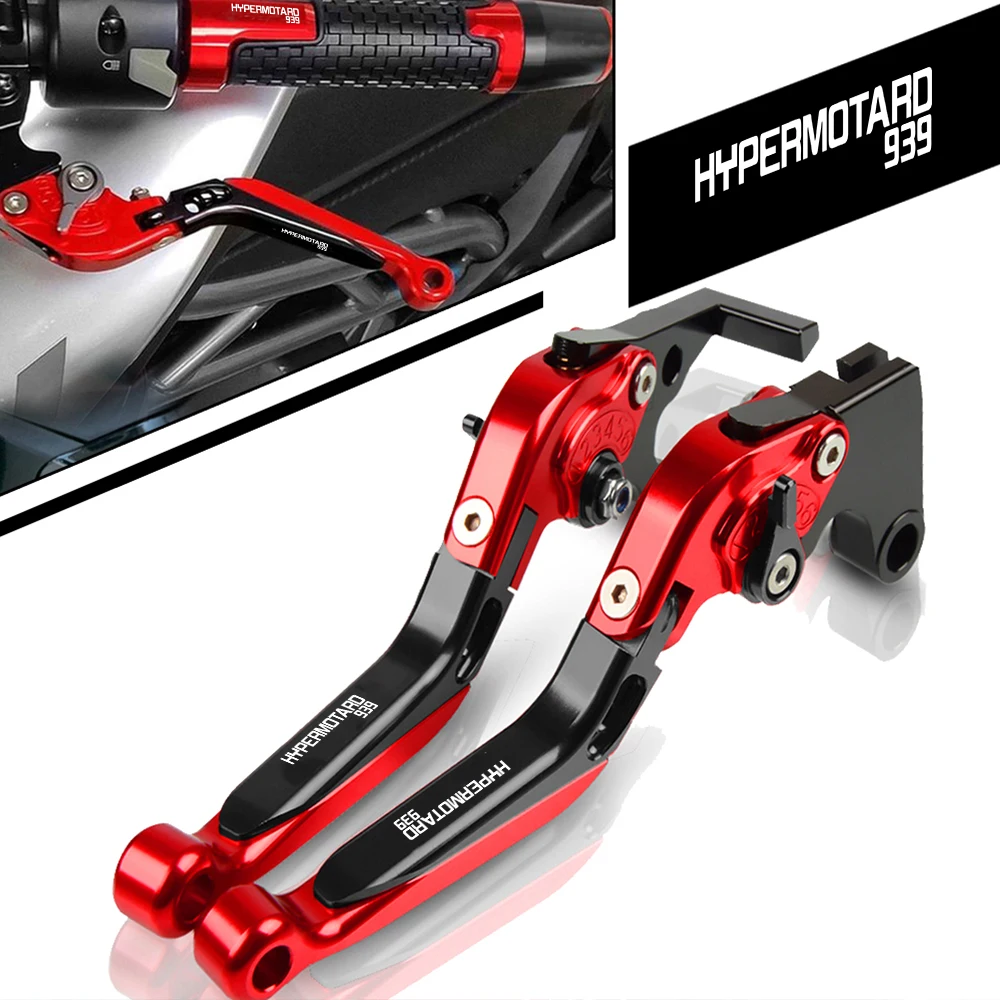 

CNC Aluminum Motorcycle HYPERMOTARD 939 Accessories Adjustable brakes Extendable Clutch Levers For DUCATI HYPERMOTARD939 2018