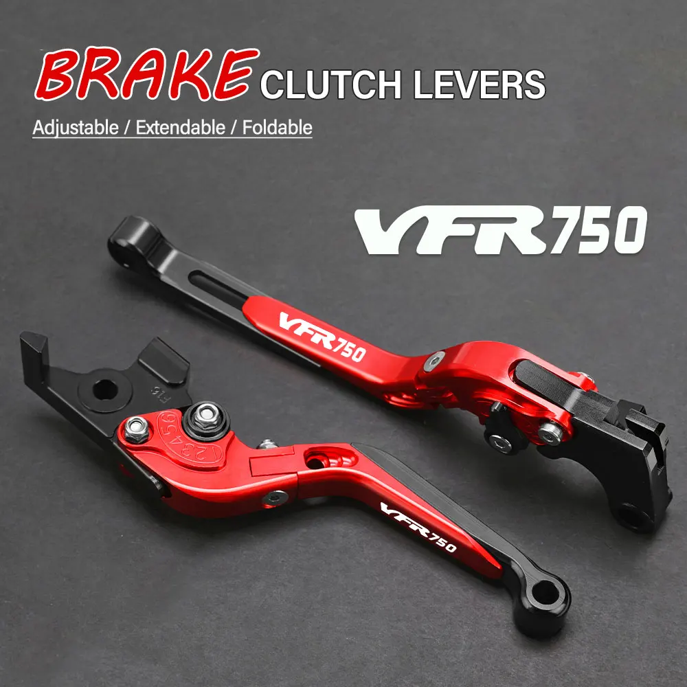 

FOR Honda VFR750 FH VFR750FH FV 1986-1998 Motorcycle Hand Brake Clutch Adjustable Levers Handle Folding Extendable Lever grip
