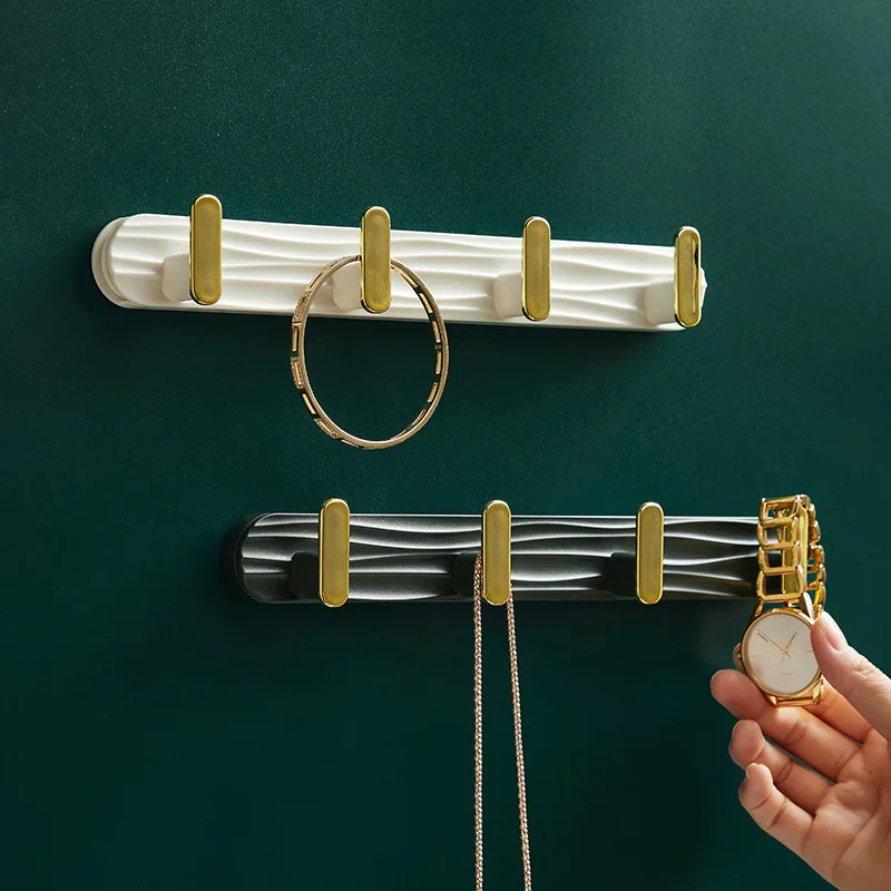 

Coat Rack Wall Mount Hooks Door Behind Towel Hangers for Kitchen Bathroom Punch-free Sticky Hat Racks Hook for Hanging Clothes