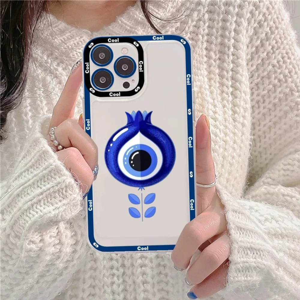 Lucky Eye Blue Evil Print Phone Case For Redmi 7 8 9 A Note 5 10 11 Pro Max 4G 5G Funfas