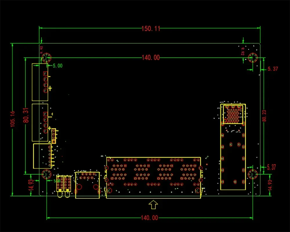 IP-управление 8-портовый модуль коммутатора Ethernet 10/100/1000 Мбит/с управляемый с 2