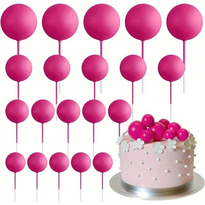 

Пластиковые золотые и серебряные топперы для торта 20 шт