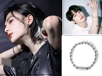 kpop new boys group stray kids fashion personality round beaded handmade chain hip hop exquisite jewelry couple jewelry gifts