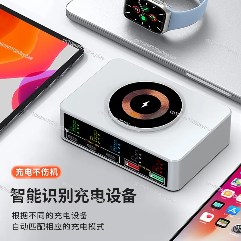 Зарядное устройство с несколькими USB-портами для быстрой зарядки PD100W магнитная