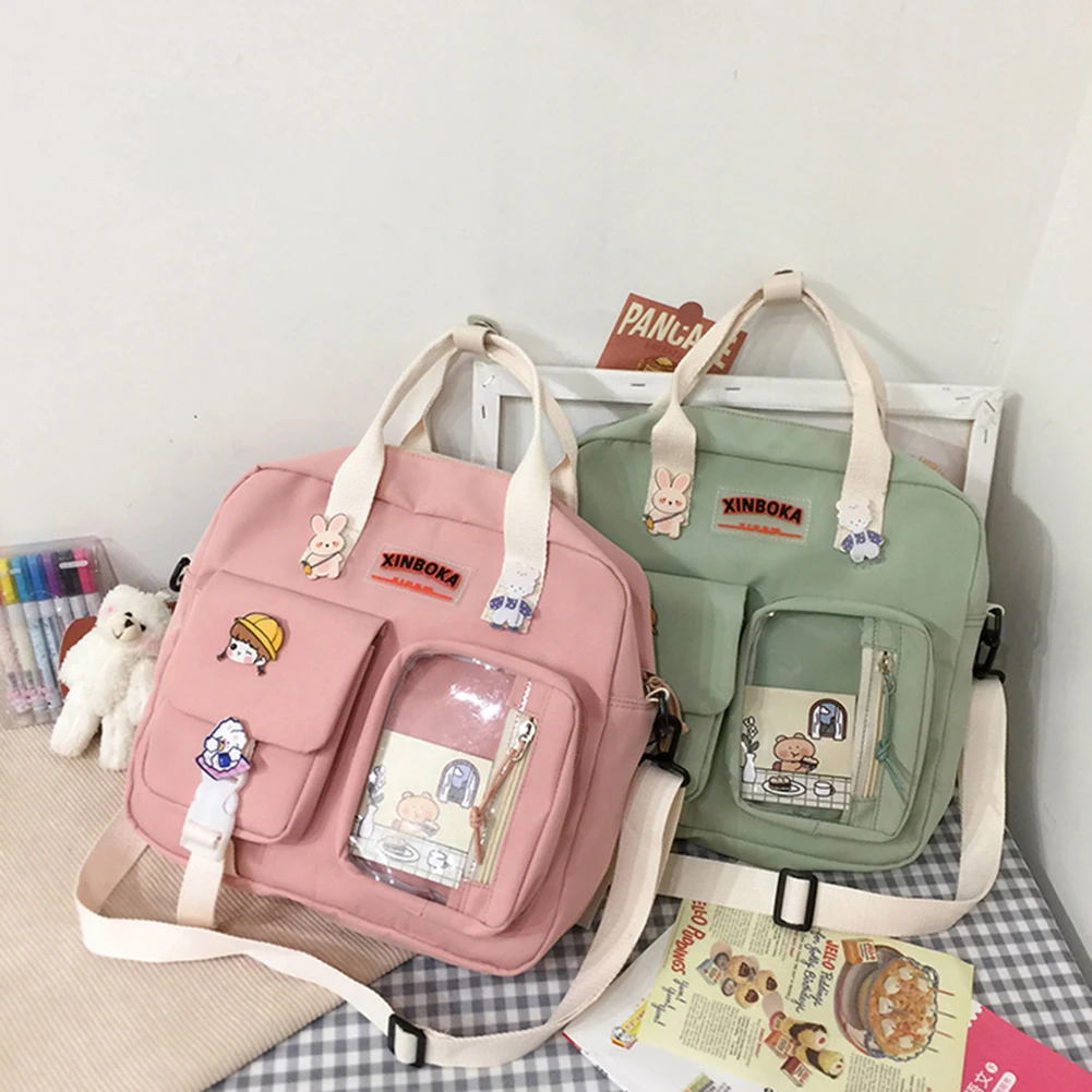 

Kawaii Backpack Japanese Cute Tote Bag 2022 Trendy Boy Girl Student Fashionable Hit Color Handmade Bags Handbags for Kids
