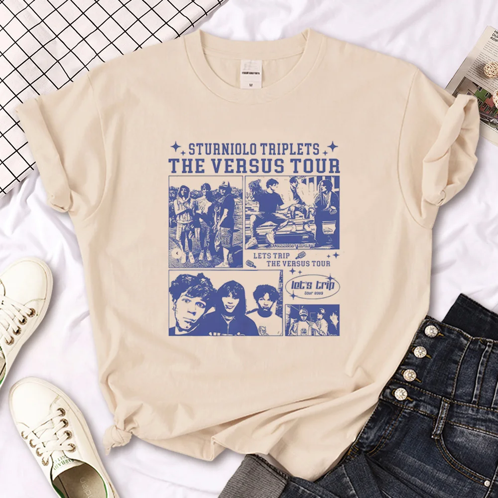 Тройной Топ Sturniolo женская футболка с графическим рисунком одежда в стиле