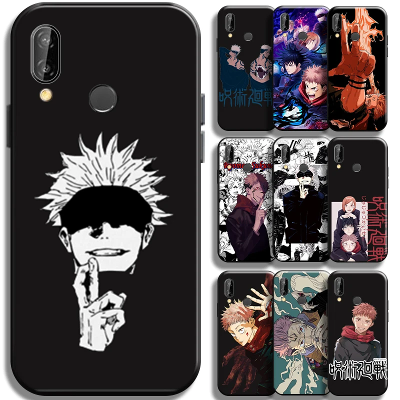 

Jujutsu Kaisen Itadori Yuji Phone Case For Huawei P20 Pro P20 Lite Black Back Shockproof TPU Soft Funda Carcasa Cover Coque