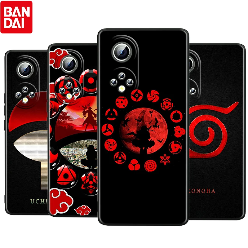 

Cute Anime NARUTO Logo For Honor 60 50 30 V30 X30i V20 20E X20 Pro Plus SE Lite Silicone Black Soft Phone Case Cover Coque Capa