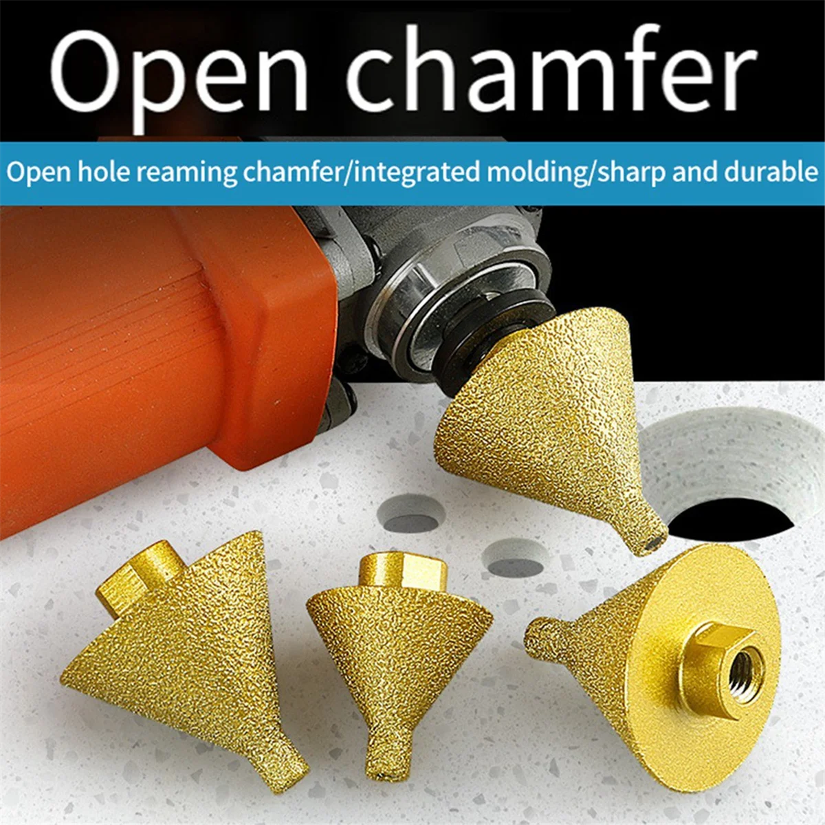 М10 Алмазная коническая фаска сверло для отверстий режущая Полировка