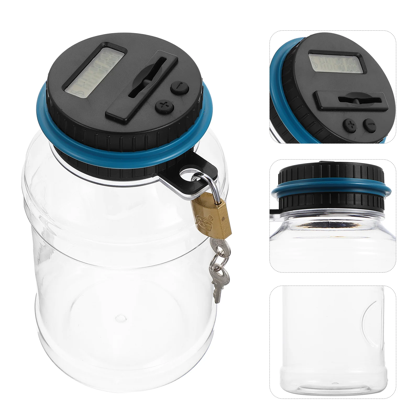 Счетная копилка горшок для экономии с замком цифровой дисплей в форме ведра