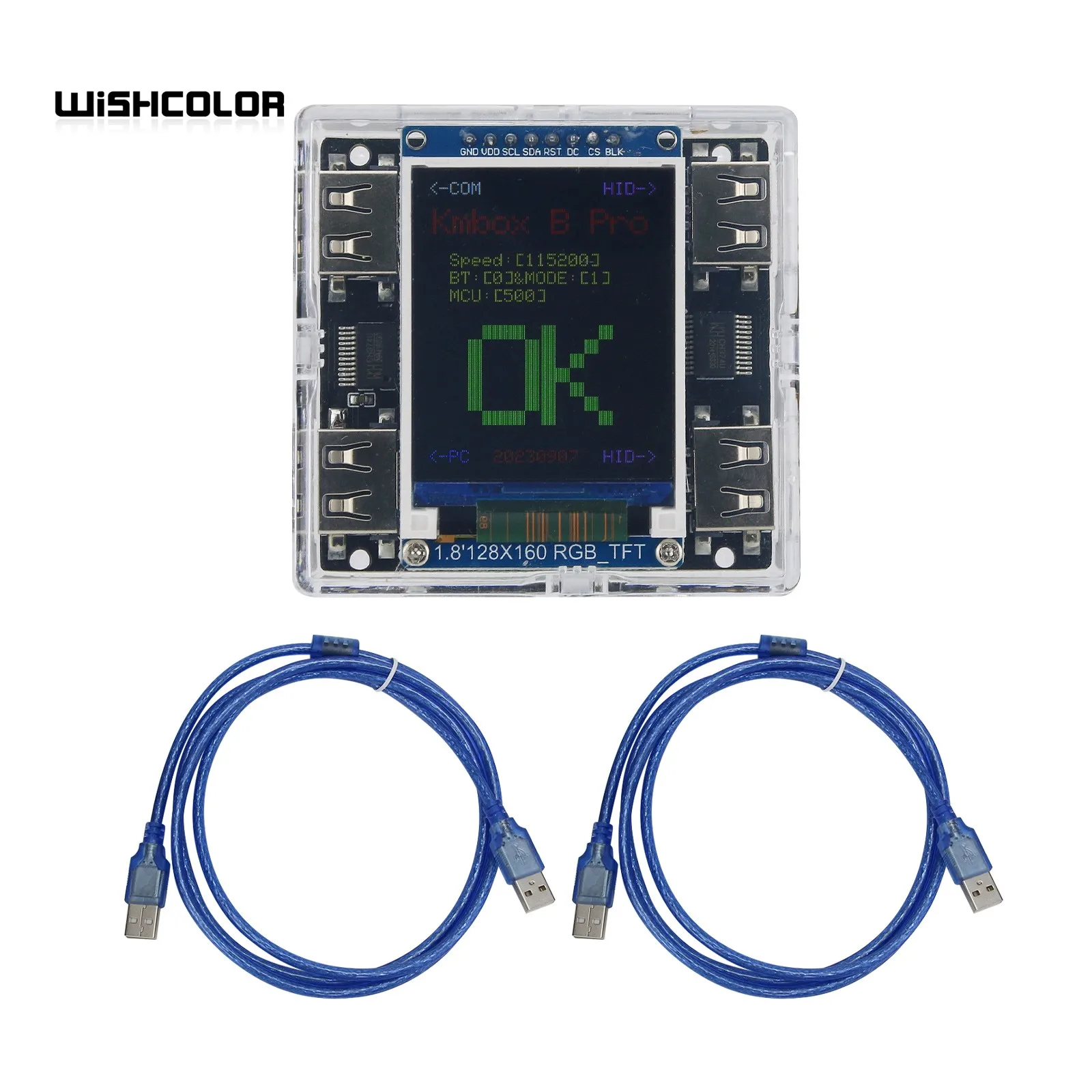 Wishcolor Kmbox B+ (Pro) Контроллер клавиатуры и мыши AI вспомогательная клавиатура мышь
