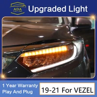 For Honda Vezel HRV 2019-2020 Front Lamp Running Lamp Upgrade Version All LED LENS Car Assembly