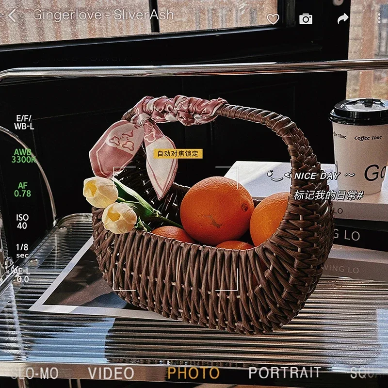 Женская соломенная сумка ручной работы в стиле ретро из рафии