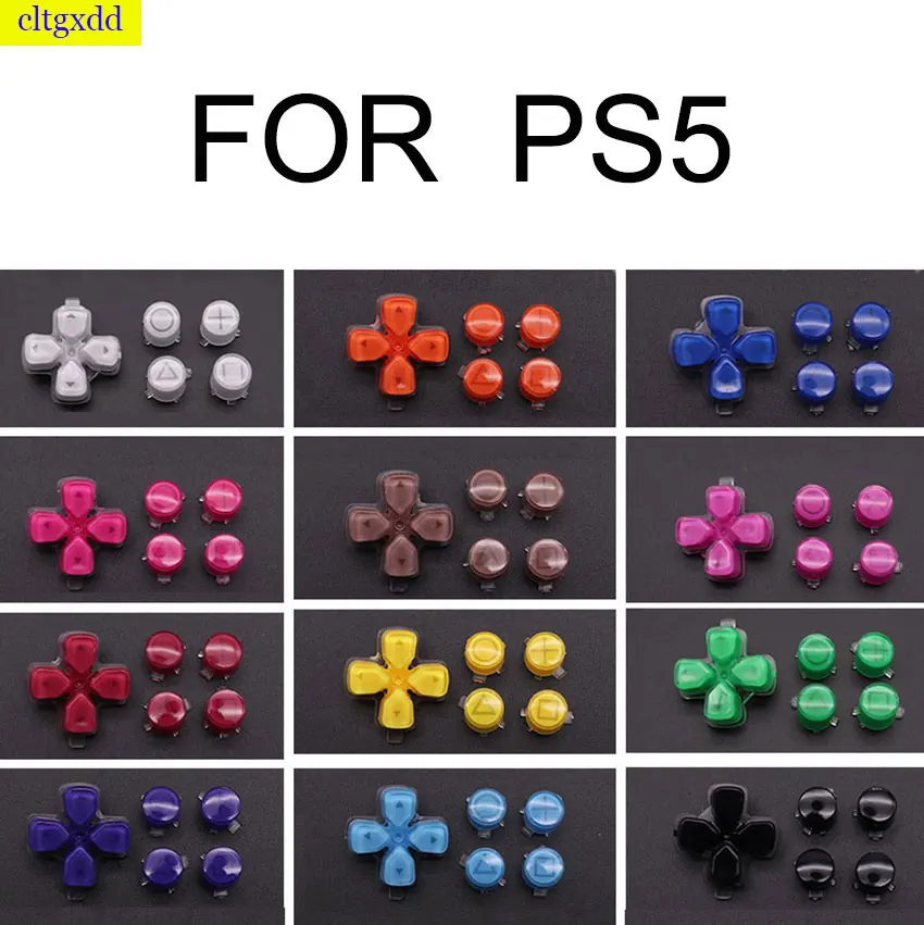 

For PS5 Controller Replacement Dpad and ABXY Jelly Button Trigger Key Repair Parts For DualSense 5 Gamepad