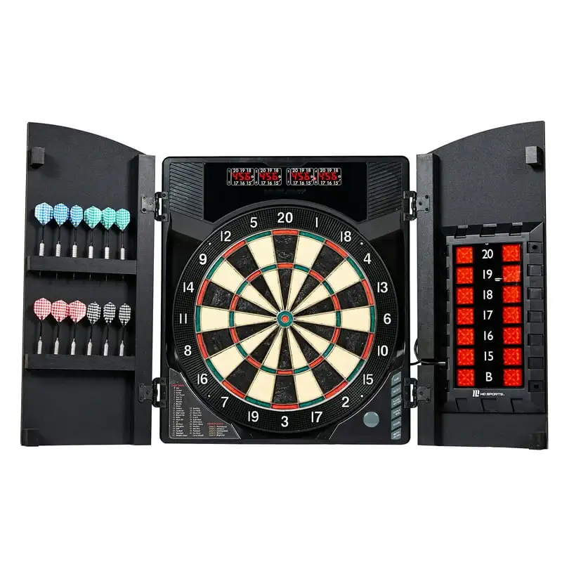 

Electronic Dartboard Cabinet Set with Steel Tip Darts