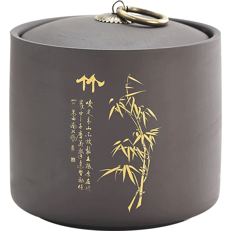 

Tea Packaging Gift Ceramic Jar Chinese Style Tea Storage Container Ceramics Decorate Kitchen Containers Sugar Bowl Box Organizer