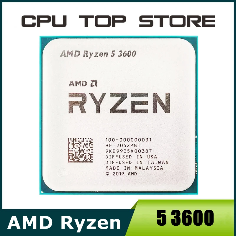 

Процессор AMD Ryzen 5 3600 R5 3600 3,6 ГГц шестиядерный двенадцатипоточный процессор 7 нм 65 Вт L3 = 32M 100-000000031 разъем AM4 без вентилятора