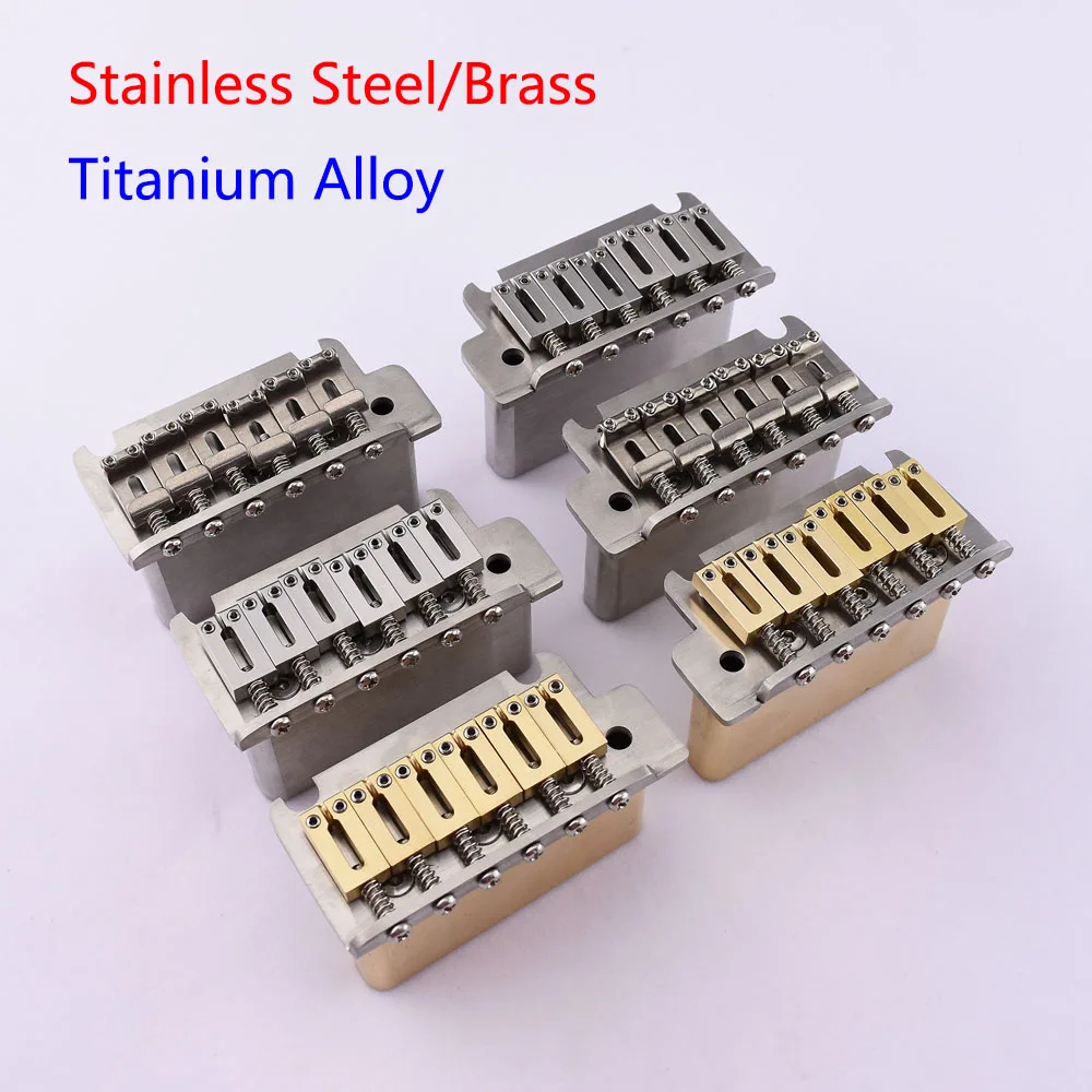 Super Quality 2 Points Tremolo System Bridge With Stainless Steel / Brass Saddle Block-Made in Japan