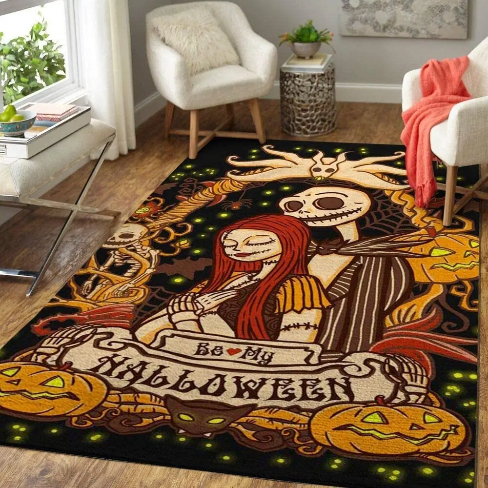 

Cartoon Skull Halloween Carpet for Living Room Home Decor Coffee Table Large Area Rug Non-slip Floor Mat Baby Room Carpet