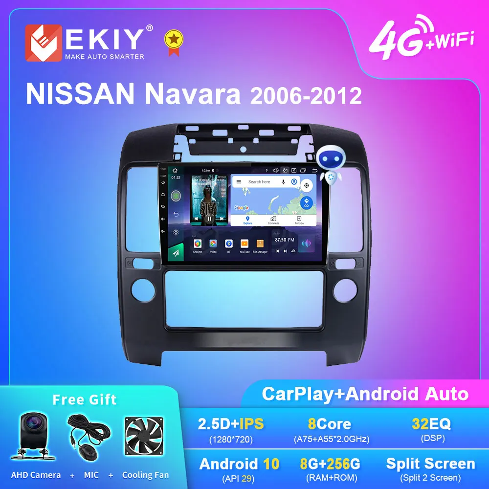 

Автомагнитола EKIY Q7 Android 10,0 для NISSAN Navara 2006-2012 Navi GPS 1280*720 Carplay автомобильный мультимедийный плеер 2DIN