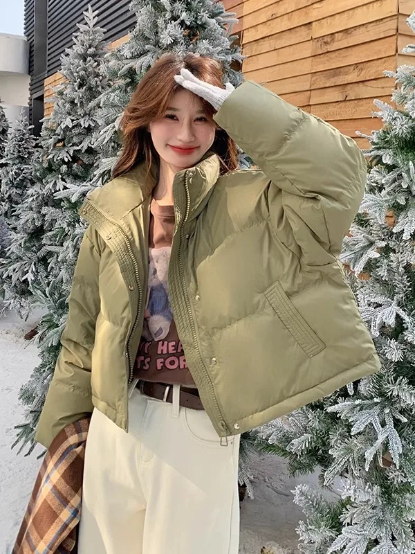 Короткий пуховик Pea Green женская зима 2024 новинка Kendall Sle маленький 90 популярный на