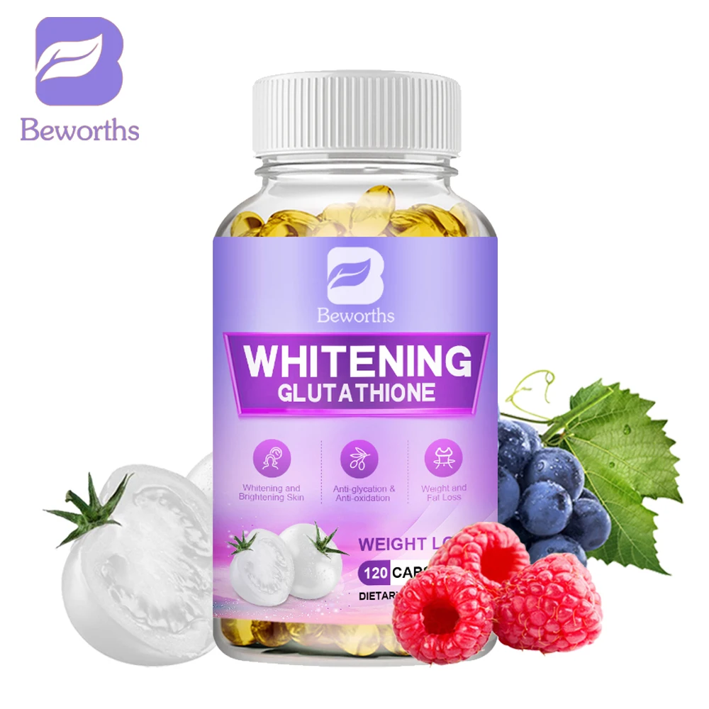 

BEWORTHS Vegan Whitening Capsules Prevent Melanin Precipitation Effectively Remove Freckles Brighten Skin Glutathione Supplement