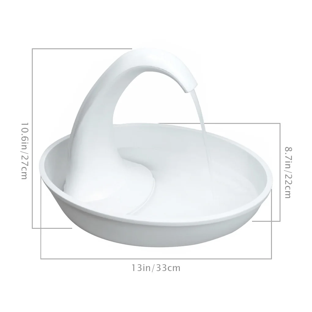 

New Automatic Swan Shaped Pet Cat Dog Water Dispenser Feeding Water Flowing Fountain Cat Drinking Bowl Electric Water Dispenser